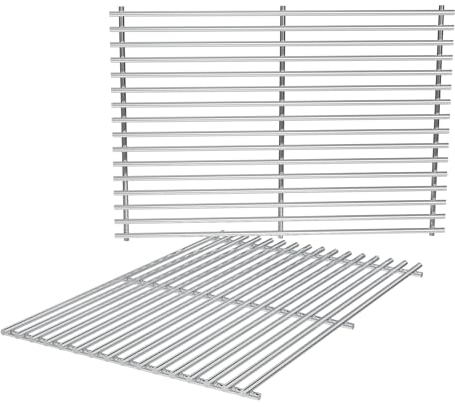 BBQration 7639 44,5 cm Grillroste Ersatz für Weber GS4 Spirit II 300 Serie, Weber Spirit 300 Grillroste, Genesis Silver/Gold/Platinum B/C, Genesis 1000-5000 Weber Grillroste Ersatz