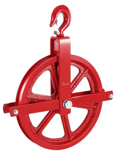 YJINGRUI Scaffold Hoist Pulley, 12 Scaffolding Wheels, 1000lbs Pulley Wheel Gin Wheel, Gin Block Pulleys for Lifting