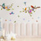 astylishome Wandtattoo Küche Bunt Blumen Attraktive Blume Wandaufkleber Garten Blume Blätter Wandsticker Abnehmbare DIY Pflanzen Wandbild für Schlafzimmer Wohnzimmer Wanddeko 0509
