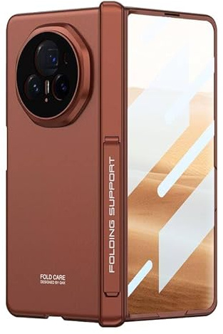 COQUE Étui pour Honor Magic V3, Film de Protection Intégrée Pliante à Charnière Tout Compris,Housse de Téléphone Pliante pour Honor Magic V3-Rouge orangé