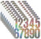ZEYIYER Vinyl Numbers Stickers, Waterproof & Reflective, Address & Door Signs (Colorful, 100PCS)
