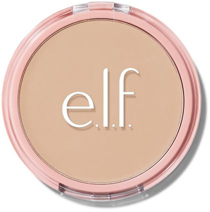 e.l.f. Halo Glow Powder Filter, Gepresster Finishing-Puder, Aufbaubare Deckkraft, Verfeinert das Porenbild, Mit Velours-Puderquaste und Spiegel, Vegan & Tierversuchsfrei, Light Neutral