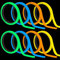 Fluoreszierendes Klebeband, 8 Stück Luminous Tape, 1cm * 3m Neon Tape, Leuchtendes Band Selbstklebend, Leuchtendes Klebeband Qualität Wasserdichte für Treppen Wände Ausfahrtsschilder und Deko