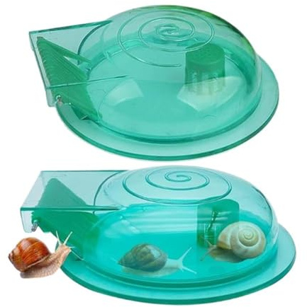 2 Stück Schneckenfalle Aquarium – Kunststoff Aquarium Schneckenfalle Schneckenentferner für Fischtank, leicht & wiederverwendbar Schneckenfänger, visuelle Planaria-Falle für Aquarienreinigung, für