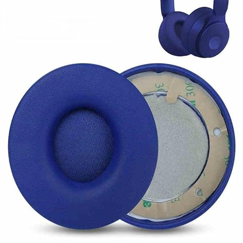 Solo Pro Replacement Ear Pads Compatible with Beats Solo Pro Headphones, Protein Leather Solo Pro Ear Pads Cushions Replacement, Dark Blue
