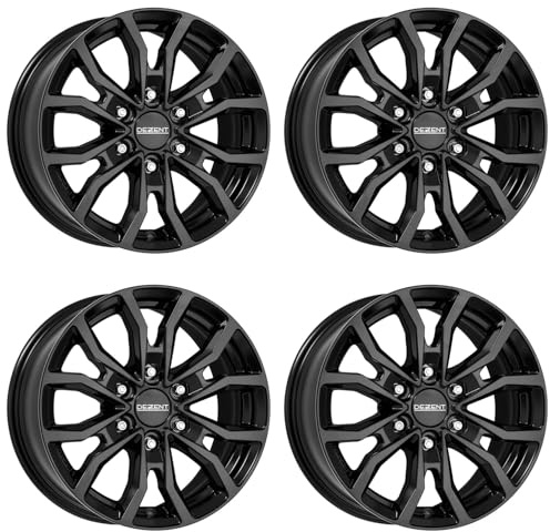 4x Dezent Felgen KC black 6.5Jx17 ET62 6x130 kompatibel mit Volkswagen Crafter