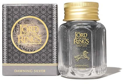 Ferris Wheel Press, Fountain Pen Ink, Warner Bros. Discovery, Official Licensed, The Lord of the Rings Special Edition, Dawning Silver, Brooding Cool-Grey with Silver Shimmer and Red Sheen, 28ml