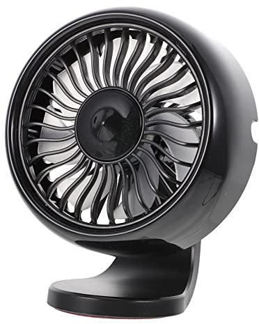 HOMSFOU Ventilateur USB pour Voiture Mini Ventilateur Silencieux de Refroidissement pour Accessoire de Climatisation Automobile Couleur Noir