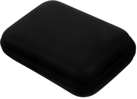 Toddmomy 3.5-inch Hard Drive Carrying Case Electronic Organizer Travel Storage Pouch Shockproof Eva Protective Bag for USB Cables and Gadgets, Outdoor Electronics Accessories Pouch Black