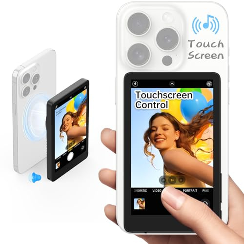 4 Selfie Monitor Touchscreen für iPhone 7-16, 4K Magnetisch, 10m Wireless
