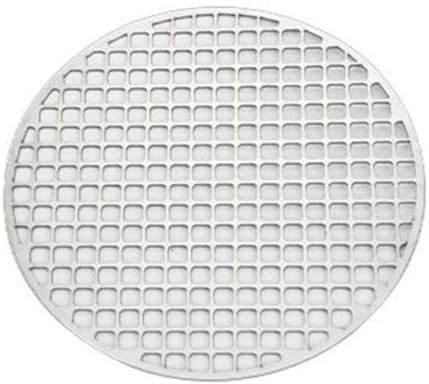 Esterilla redonda para parrilla, rejilla de enfriamiento, 30 cm, acero inoxidable, malla de 2 mm de grosor, adecuada para cocinar todo tipo de deliciosos alimentos, color plateado, 1 unidad