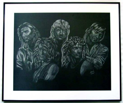 EC Aerosmith/Charcoal Print Gerahmt
