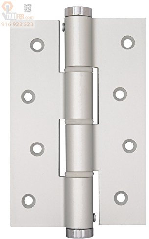 SA Bisagra muelle simple acción 120 mm Plata, estuche de 2 unidades