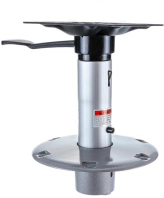 Attwood 23809-7 238 Series Seat Pedestal Kit, Boat Seat Pedestal, Satin Aluminum, 9 Inch Height