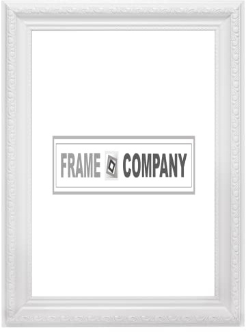 White 18 x 12 Ready to hang Ornate Shabby Chic Picture/Photo/Poster frame with MDF backing board and High Clarity Styrene Shatterproof Perspex Sheet