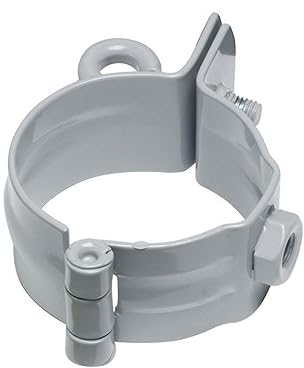 INEFA Rohrschelle mit Gewinde DN100 / 100mm, Grau Fallrohrschelle verzinkt, Dachrinnenzubehör, einfache Montage, Made in Germany