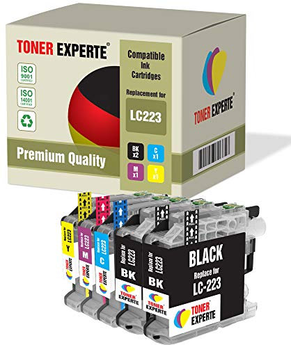 5 XL TONER EXPERTE® LC223 Druckerpatronen kompatibel für Brother DCP-J4120DW, DCP-J562DW, MFC-J4420DW, MFC-J4425DW, MFC-J4620DW, MFC-J4625DW, MFC-J480DW, MFC-J5320DW, MFC-J5620DW, MFC-J5625DW, MFC-J5720DW, MFC-J680DW, MFC-J880DW