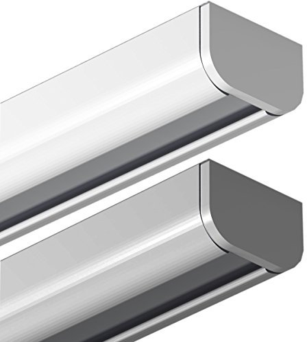 Garduna 540cm Gardinenschiene | Weiss | Aluminium | patentierte Befestigung | halbrunde Schleuderschiene