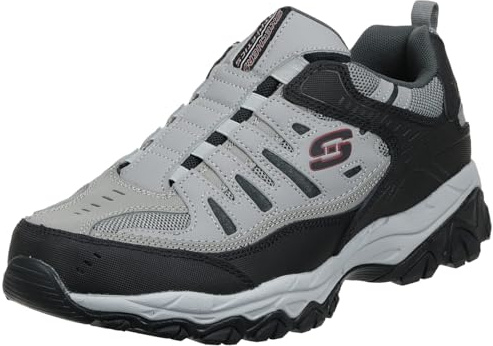 Skechers mens After Burn M. Fit Loafer, Gray/Black, 11 X-Wide US