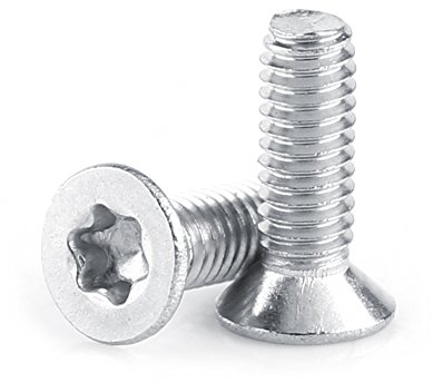 50pcs M2.5 Senkkopfschrauben Edelstahl 304 Flache Kopf Stern Schrauben Antriebs Maschinen Befestigungs Bolzen(M2.5×8)