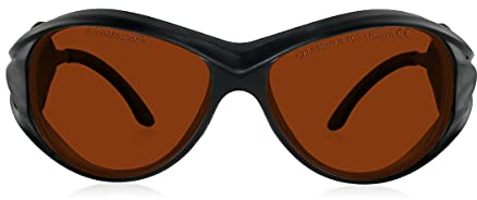 FREEMASCOT OD 6+ 190nm-550nm / 800nm-1100nm Wellenlänge professionelle Laser-Schutzbrille für 405nm, 450nm, 532nm, 808nm, 980nm, 1064nm Laser (Style 2)
