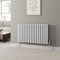 DuraTherm® 600 x 1020mm White Horizontal Designer Radiator Double Column Oval Tube Modern Central Heating Panel Bathroom Radiators
