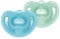 NUK Sensitive Schnuller | 0–6 Monate | 100 % Silikon für zarte Haut | BPA-frei | blau & grün | 2 Stück