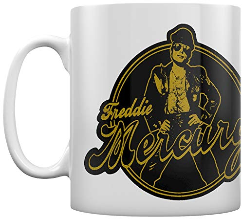 Queen MG25896 Freddie Mercury - Tazza in ceramica, 315 ml (Biker)