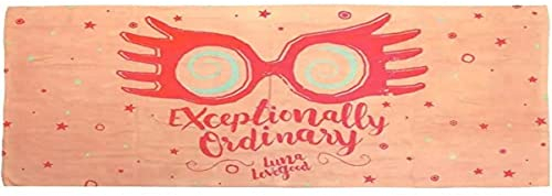 Groovy UK Harry Potter Badetuch Luna Lovegood Spectrespecs 75x150cm Baumwolle rosa pink, 92580, Mehrfarbig, 150x75cm