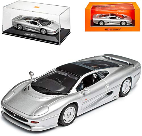 MAXICHAMPS Jaguar XJ220 Coupe Silber Metallic 1992-1994 1/43 Minichamps Modell Auto
