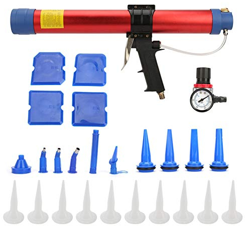 Fafeicy Heißklebepistole mit weichem Kleber, 600 ml, Trigger, Silber