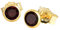 NKlaus Paar Ohrstecker echt Granat rot Gelbgold 333 8 Karat Gold 4,0mm kleine Ohrringe 7995