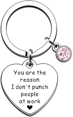 JMIMO Funny Colleagues Gifts Leaving Keyring for Coworker Friends Work Bestie Women Going Away Farewell Gifts for Colleagues Boss