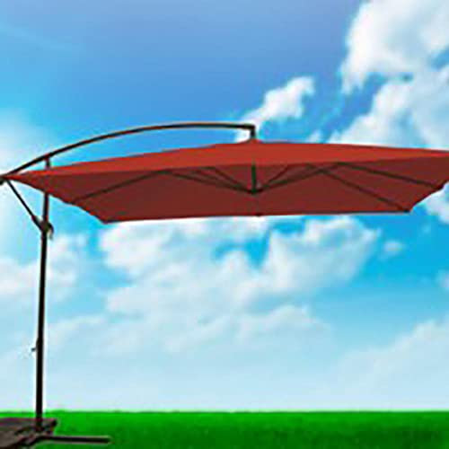 NATUUR Parasol Jardin Lateral Cuadrado 3x3 m Acero Terracota nt123516 123516
