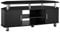 HOMCOM TV Unit Cabinet for TVs up to 55 Inches with Storage Shelves and Cupboard, Entertainment Centre for Living Room, Black