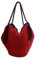 FJZFXKZL Strandtasche Stroh, Quaste Stroh Damen Umhängetasche Lässig Große Kapazität Rattan Handtasche Damen Wicker Weave Beach Handtasche Damen Tasche (Color : Red)