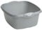 Washing Up Bowl Rectangular with integral handles Strong Plastic Kitchen Silver/Grey 39 cm