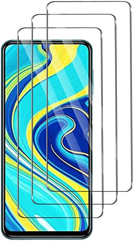 Widrt 3 Pack, Cristal Templado Protector Pantalla para Xiaomi Redmi Note 9s Antiarañazos, Antihuellas, Sin Burbujas, Dureza 9H, Vidrio Templado Ultra Resistente HD Protector Pantalla