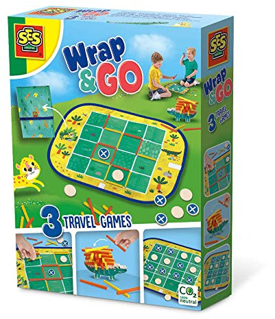 Wrap&Go Reisespiele - Vier in Einer Reihe - Käsekästchen
