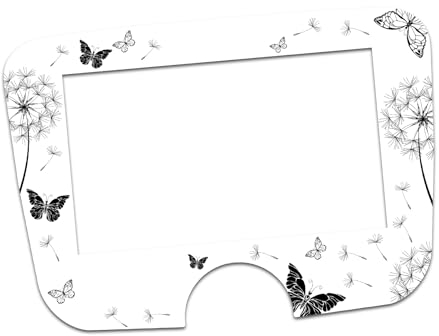 Lámina decorativa para marco de pantalla, compatible con robot de cocina, SILVERCREST Monsieur Cuisine Smart SKMS 1200 A1 F6, resistente al agua R199 (antiguo modelo F6, 11 diente de león)