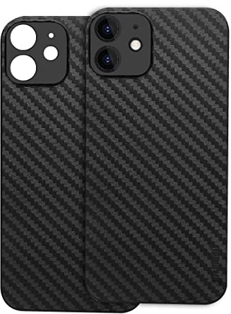 2 Stück Carbon Hülle für iPhone 11, Aramid Fibre case, UltraSlim Hülle für iPhone iPhone 13 (6.1 Inches), Carbon Fibre Look, Ultra Thin Mobile Phone Case, Bumper Protective Case, Carbon Fibre Look