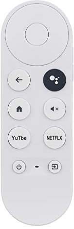 VINABTY Replace Voice Search Remote Suit for Google Chromecast 4K TV Snow Streaming Media Player 2020 G9N9N GA01919-US GA01919 GA04317-US GA01920-US GA01923-US GA03131-US GA01919REM(Only Remote)