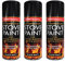 PNJB, Temperature Heat Resistant Matt Black Metal, Black Heat Resistant Paint Spray High-Temperature Stove Exhausts BBQ Etc 400ml (3 Pcs)