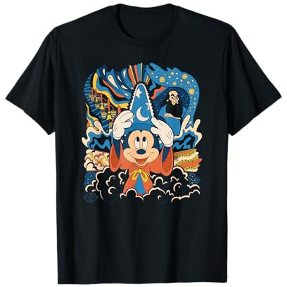 Disney Fantasia Mickey Mouse Sorcerer’s Apprentice Retro T-Shirt