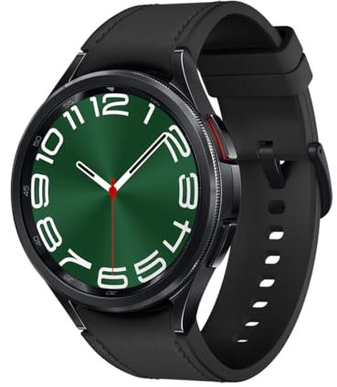 Samsung Galaxy Watch6 Classic Smart Watch, Fitness Tracker, Bluetooth, 47mm, Black, 3 Year Samsung Extended Warranty (UK Version)