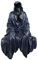 nezababycos Gothic Reaper Statue Halloween Dekoration Grim Death Ghost Sitzende Skulptur Satanisch Gruselige Horror Figuren Home Room Outdoor Garten Regal Desktop Decor (Dunkelschwarz, Harz)