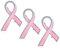 Set Von 3-Prävention Und Awareness Rosa Band Brustkrebs Survivor Brosche Pin Emaille Silber Vergoldet Einfach Inspirational Zubehör Für Frauen