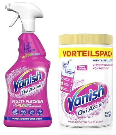 Vanish Oxi Action Anti-Flecken-Set Weiß - Für weiße Wäsche