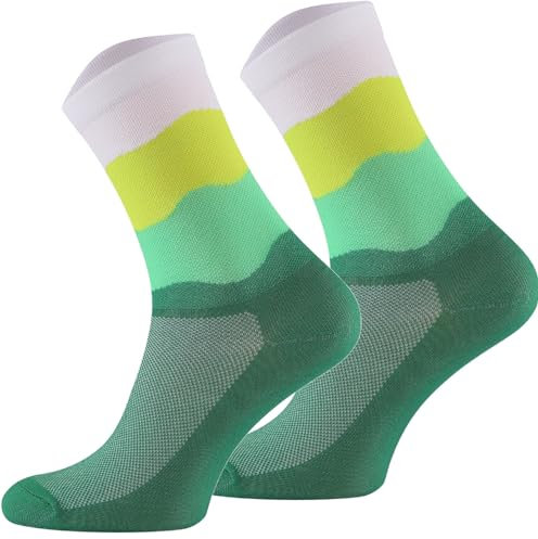 TODO Fahrradsocken Herren und Damen. Atmungsaktive Rennrad Socken. Fahrrad Socken Herren, Radsocken Herren (GreenVelo, 39-42)