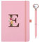 Taccuino Appunti di Viaggio in Pelle PU con Penna Diamante Cuore Rosa Quaderno Scrittura A5 iniziale Diario quaderni per donne ragazza Compleanno Pasqua Festa Della Mamma Regalo per Amica Studenti(E)